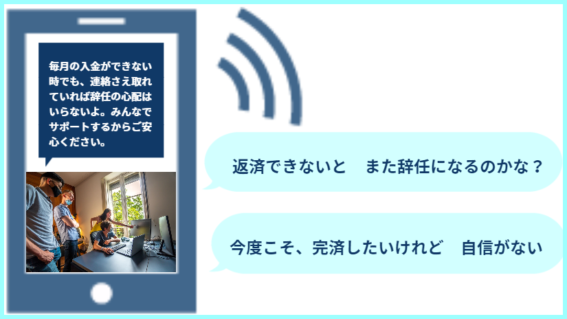 連絡がついていれば辞任の心配はありません