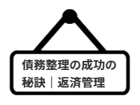 ページ名：債務整理の成功の秘訣｜返済管理
